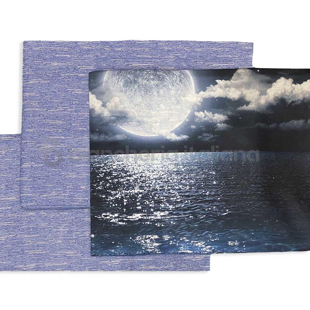 Riviera Completo Lenzuola per Letto Singolo 1 Posto Luna - Passarelli Biancheria
