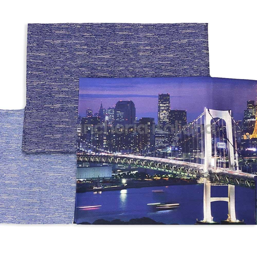 Riviera Completo Lenzuola per Letto Singolo 1 Posto New York Blu S20 - Passarelli Biancheria