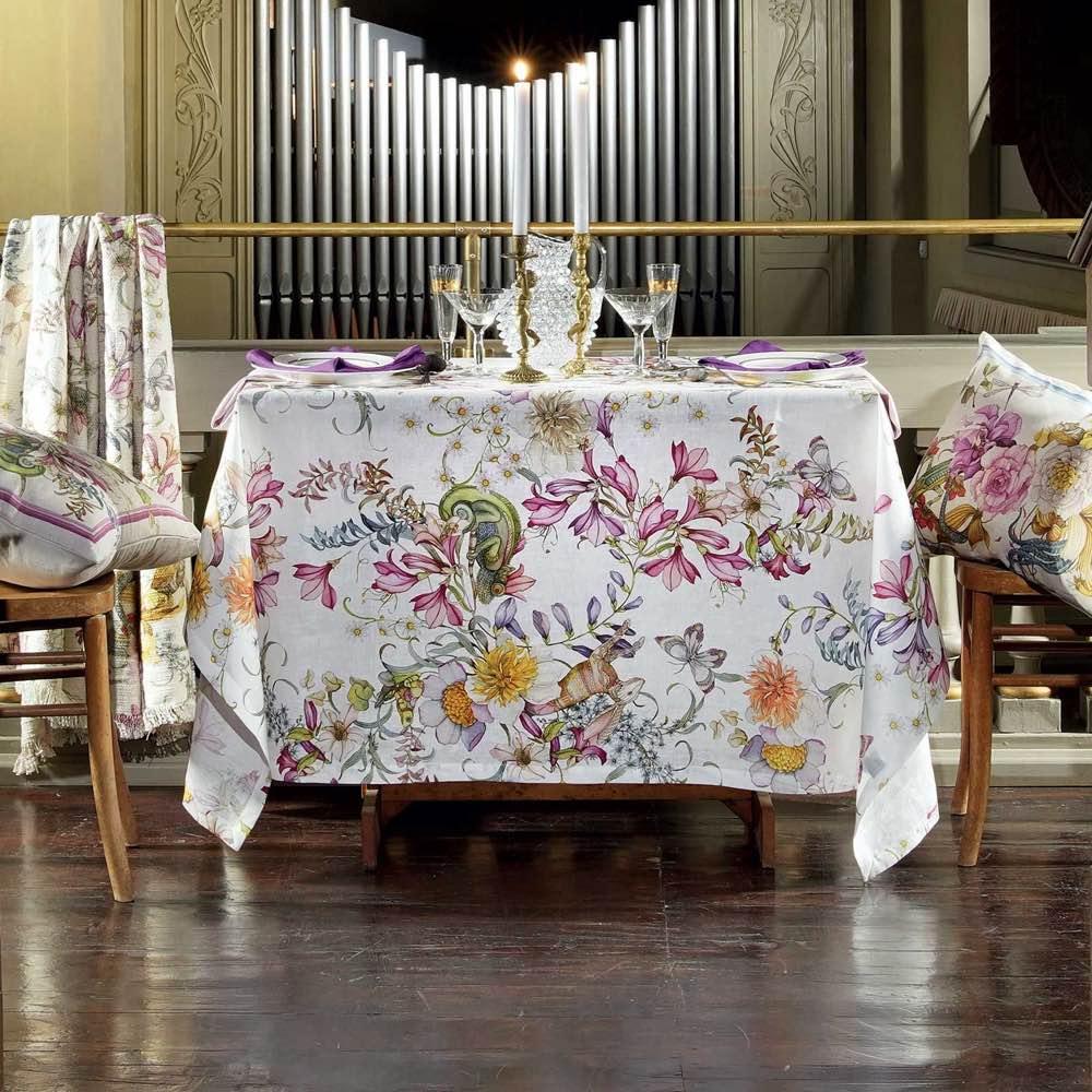 Tessitura Toscana Telerie Tovaglia da Tavola in 100% Puro Lino Semiramide - Passarelli Biancheria