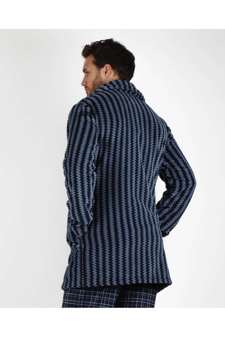 Admas Giacca da Camera per Uomo in Pile Corel con Cerniera 57494 S27 - Passarelli Biancheria