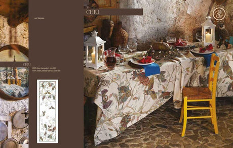 Tessitura Toscana Telerie Tovaglia da Tavola in 100% Puro lino Chiu - Passarelli Biancheria