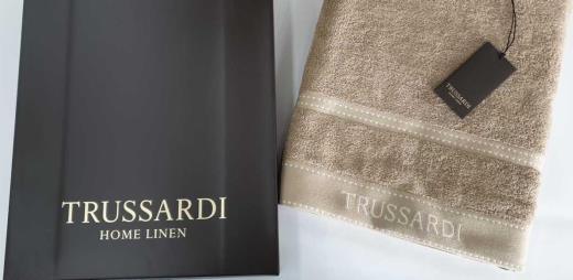 Trussardi Home Telo Bagno in Spugna di Puro Cotone Ribbon S46 - Passarelli Biancheria
