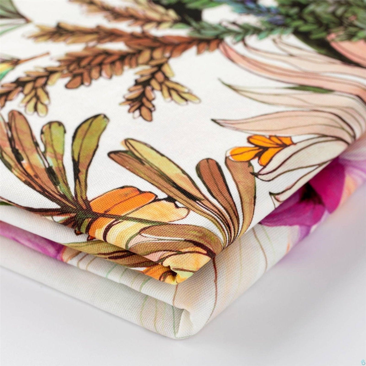 Riviera tovaglia in Cotone da 12 Posti Orchidea D34 - Passarelli Biancheria