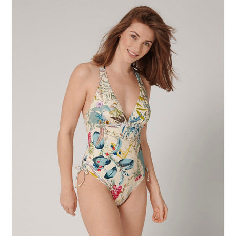 Triumph Costume Intero da Donna Botanical Leaf OP 10207919 S74 - Passarelli Biancheria