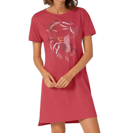 Triumph Camicia da Notte Estiva Maniche Corte da Donna Nightdresses 10207555 NDK 10 X S24 - Passarelli Biancheria