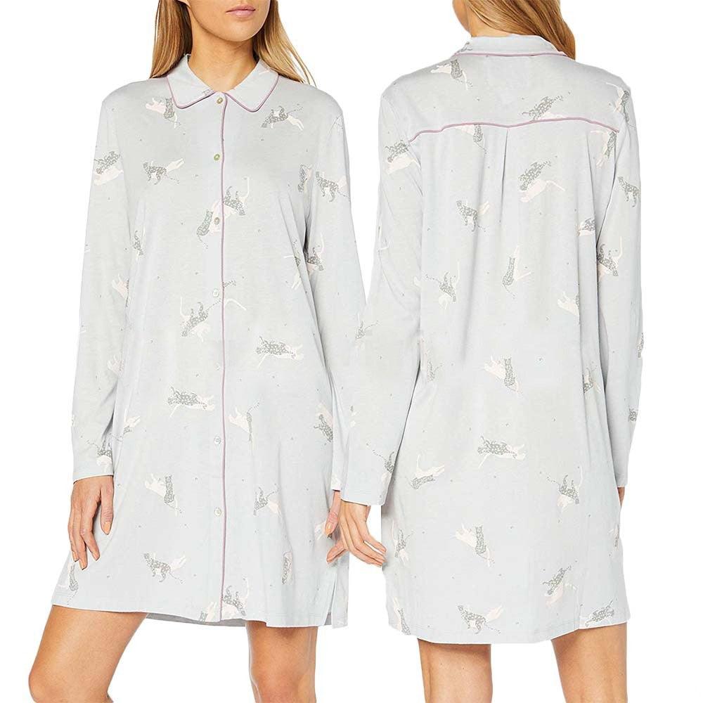Triumph Camicia da Notte per Donna Aperta Avanti Maniche Lunghe Nightdresses 10199480 S31 - Passarelli Biancheria