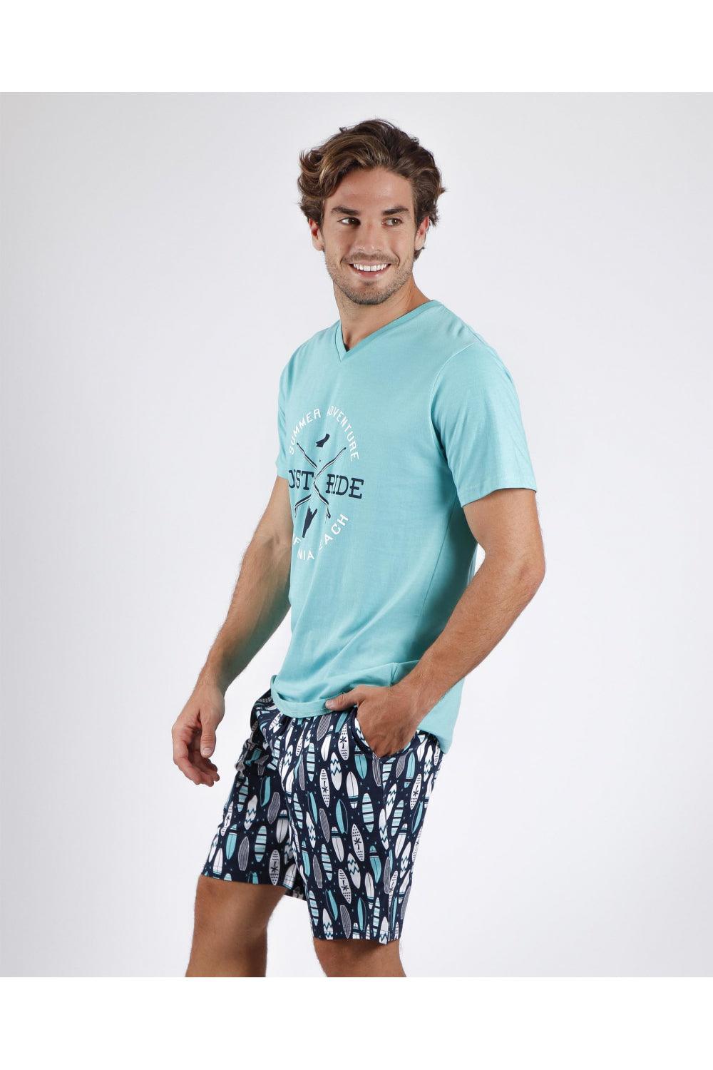 Admas Pigiama Estivo Corto da Uomo 55554 S24 - Passarelli Biancheria