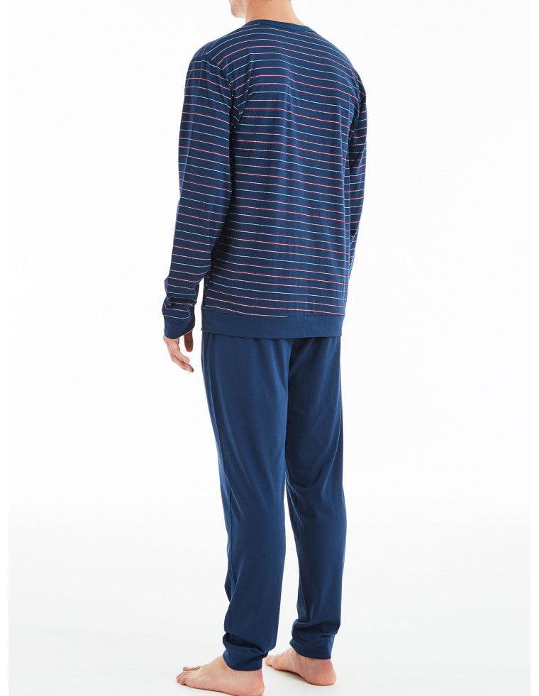 Ragno Pigiama da Uomo Cotone Leggero Maniche Lunghe U328N1 S23 - Passarelli Biancheria