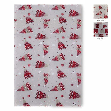 Via Roma 60 Copri Tavola - Tovaglia Disegno Natalizio 160x180 in Cotone S26 - Passarelli Biancheria