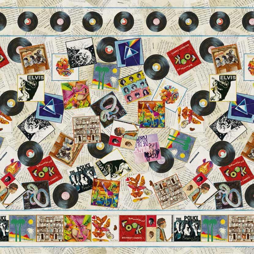 Tessitura Toscana Telerie Mezzero Vinile Dischi - Varie Dimensioni - Passarelli Biancheria