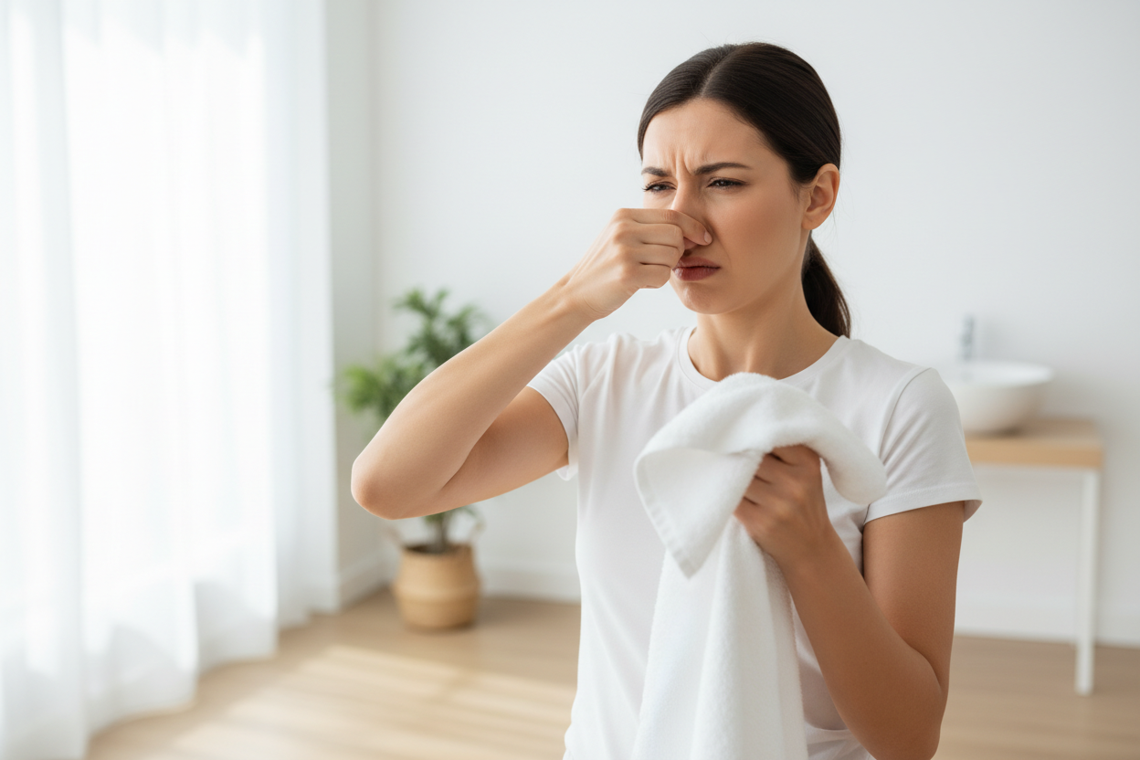Asciugamani che puzzano di muffa o di chiuso? Cause, rimedi efficaci e prevenzione naturale