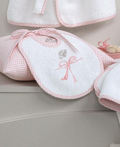 Blumarine Baby Bavetta in Spugna Baby Cicogna 49020 S30 - Passarelli Biancheria