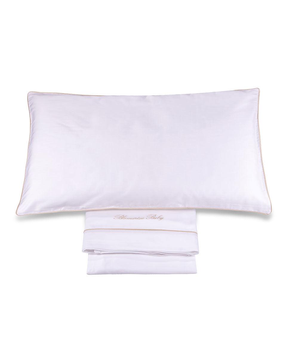 Blumarine Baby Completo Lenzuola Culla Carrozzina Baby Blu 101060087 S56 - Passarelli Biancheria