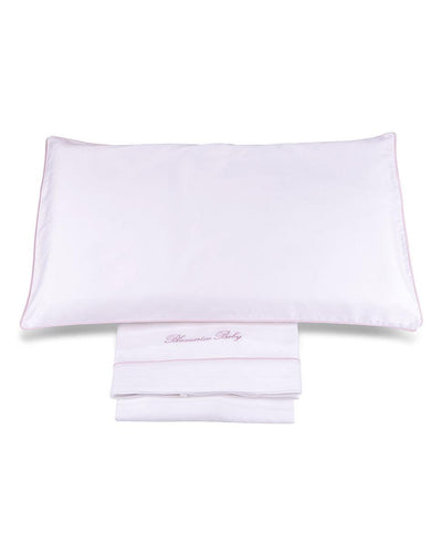 Blumarine Baby Completo Lenzuola Culla Lettino Baby Blu 101060086 S90 - Passarelli Biancheria