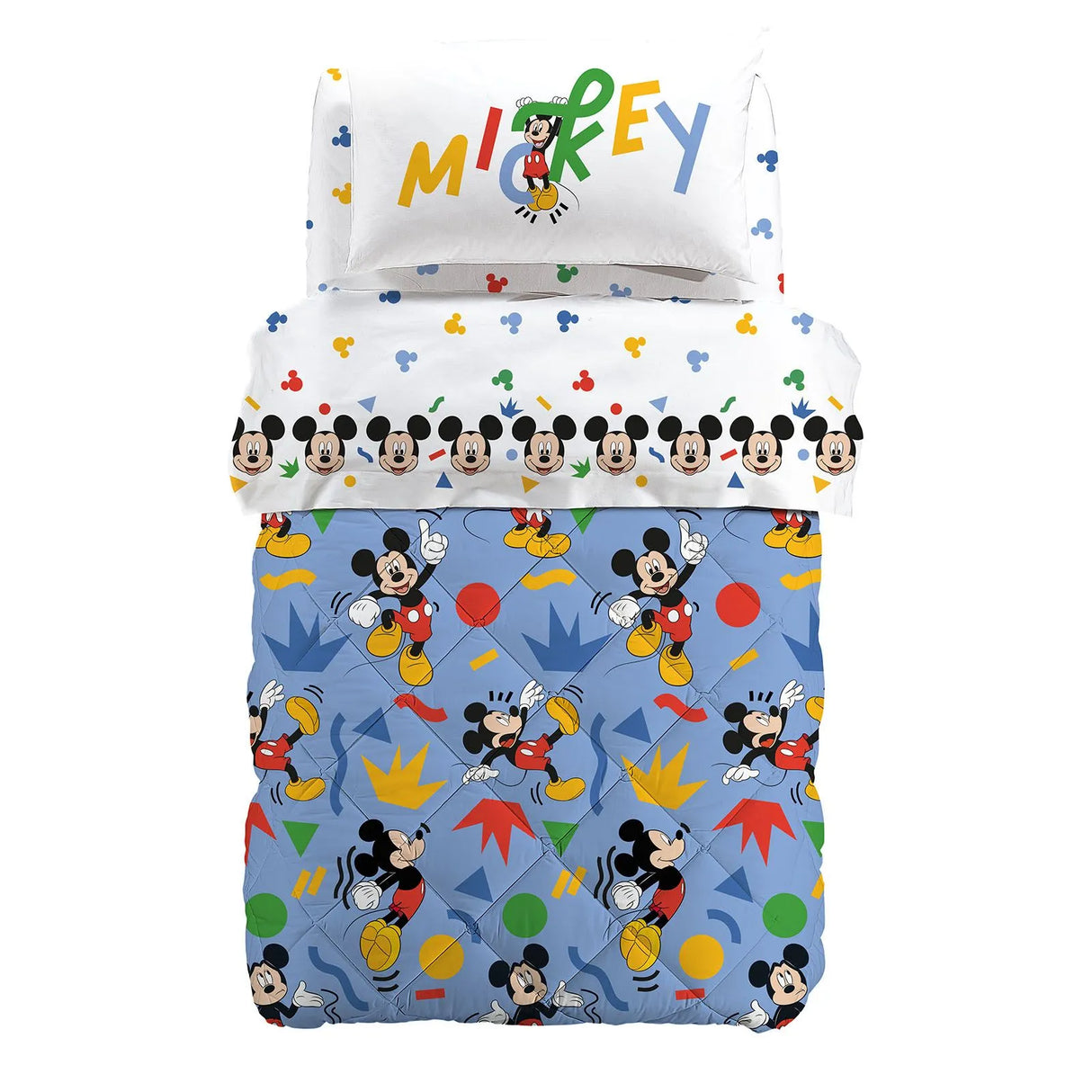 Caleffi Disney Trapunta 1 Posto Mickey Colors in Cotone 1012886 2410S86