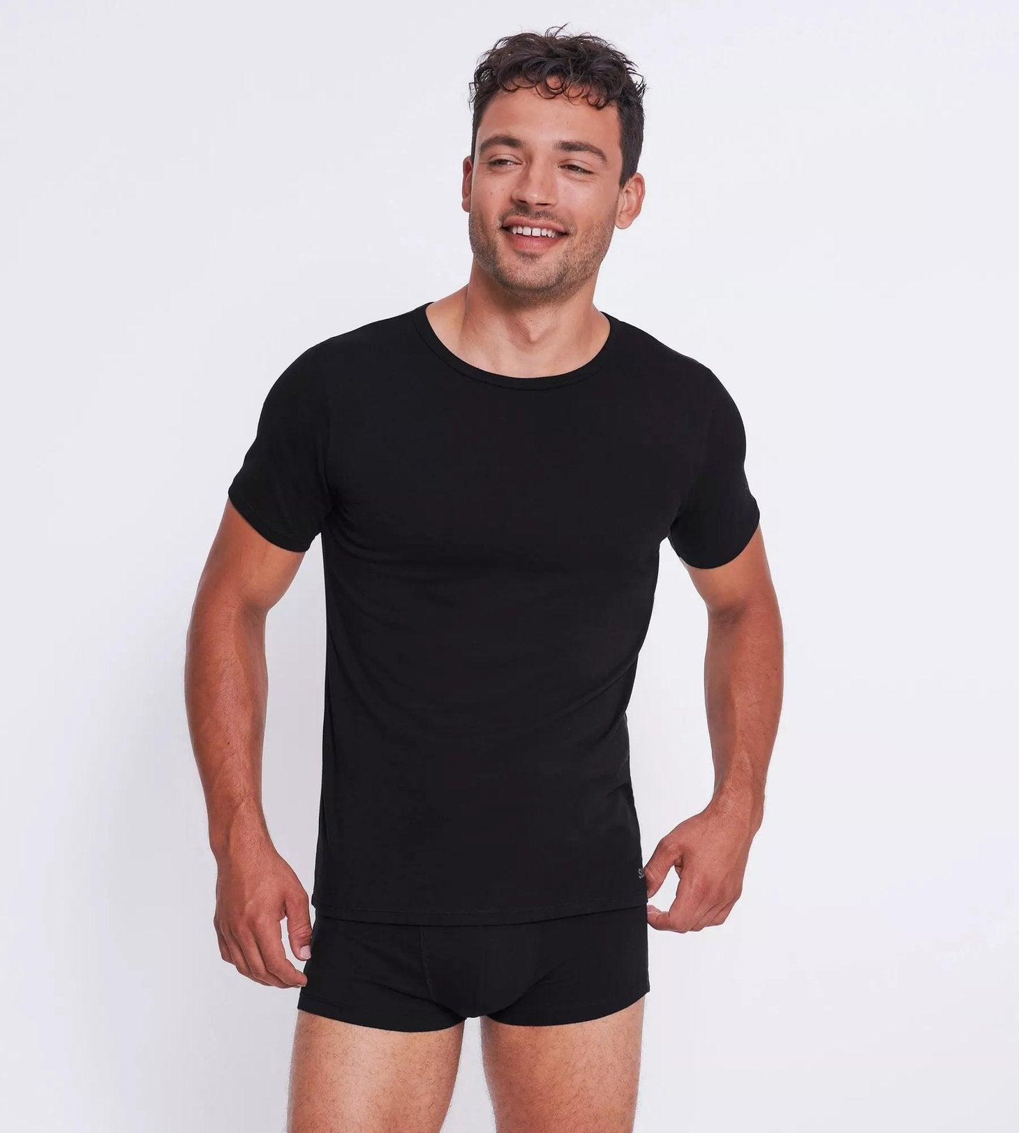 Sloggi Uomo Confezione 2 T-Shirt GO ABC O-Neck 10217962 S25 - Passarelli Biancheria