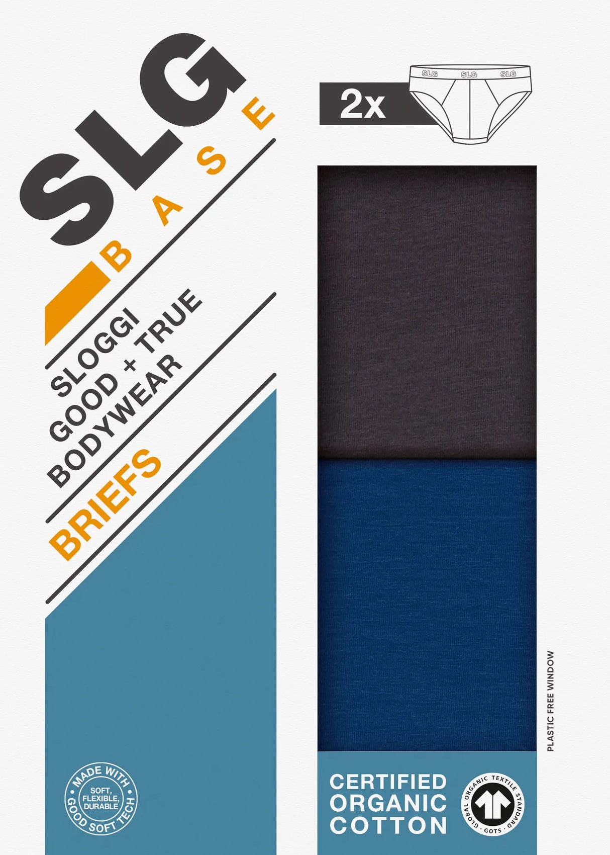 Sloggi Uomo 2 Slip SLG Base Brief 10224733 2507S19