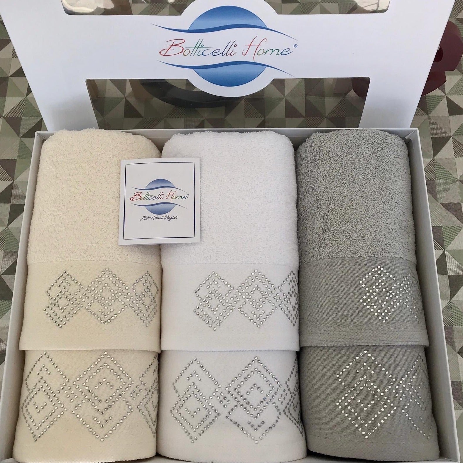 Asciugamani 3+3 DIAMONDS By BOTTICELLI HOME