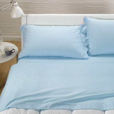 Caleffi Completo Lenzuola Flanella Tinta Unita per Letto Singolo Colors D38 - Passarelli Biancheria