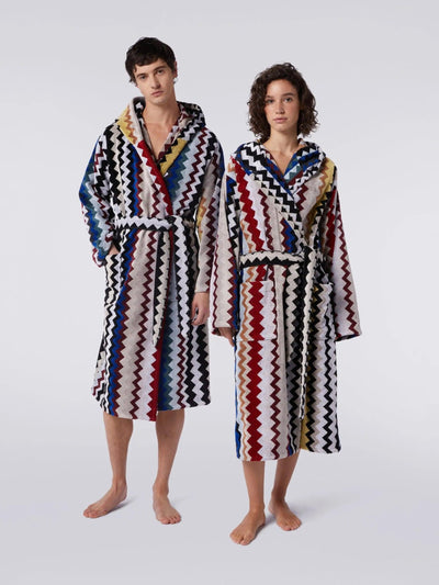 Missoni Accappatoio Unisex con Cappuccio Cyrus 1C3AC997604 S200 - Passarelli Biancheria