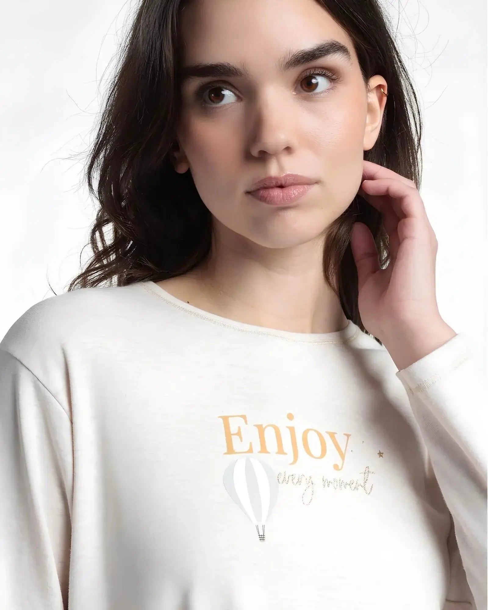 Admas Pigiama da Donna in Caldo Cotone 63589