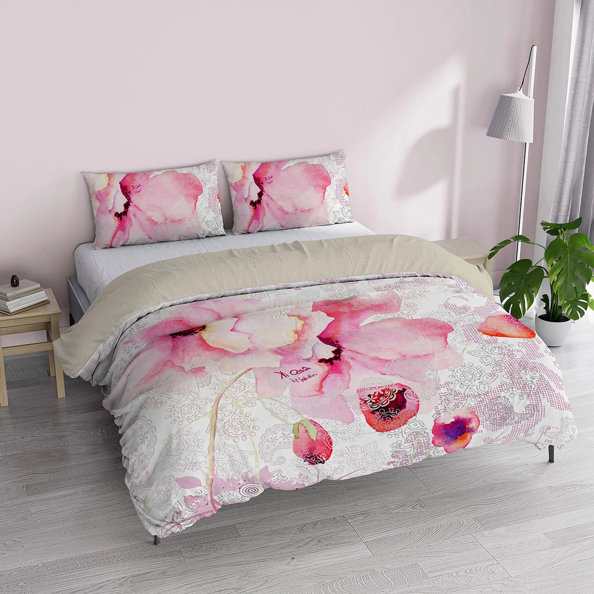 Vision - Parure da letto Isabella - Set copripiumino 240 x 220 cm con 2 Vision - Parure da letto Isabella - Set copripiumino 240 x 220 cm con 2
