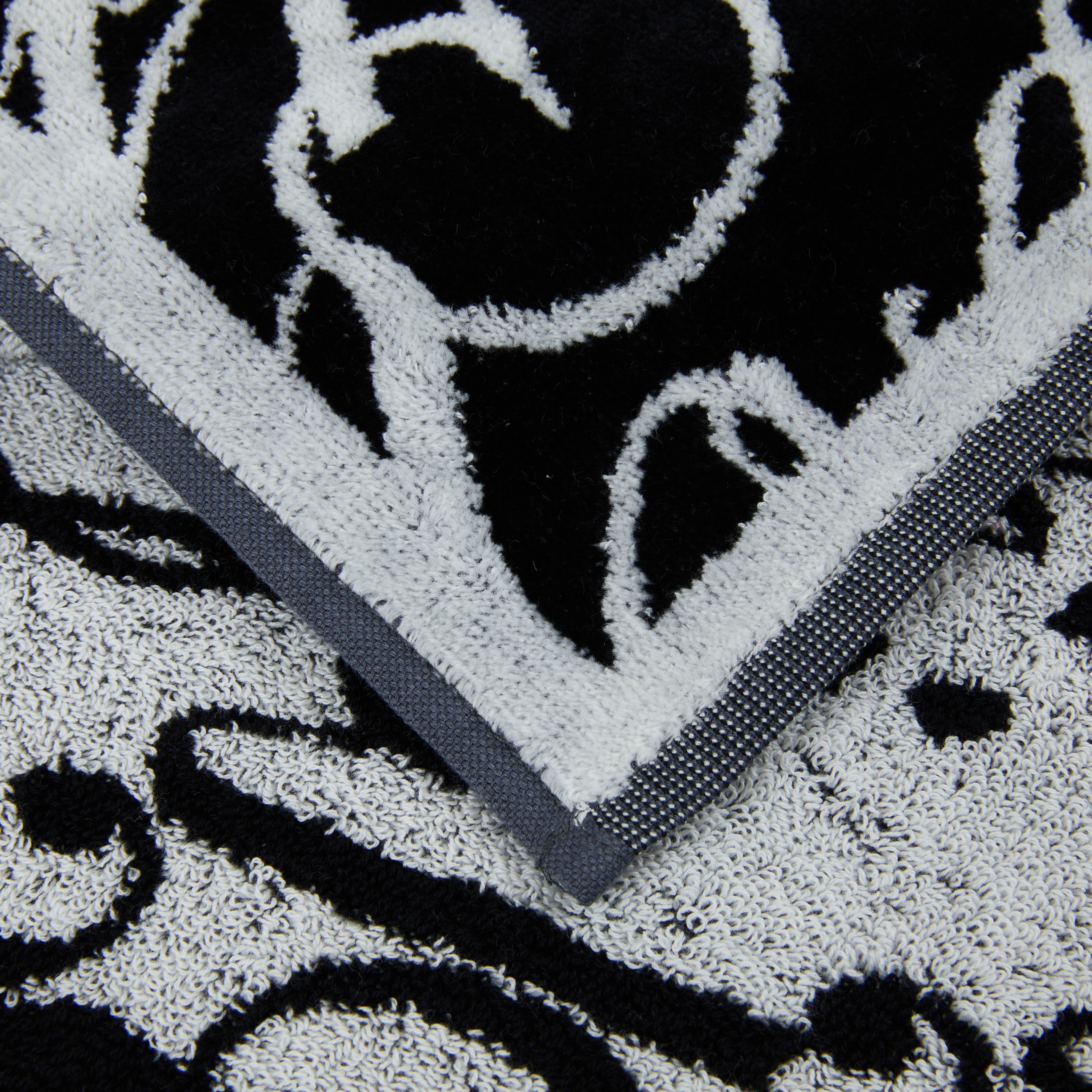 Philipp Plein Telo Bagno Script Moderno in Spugna