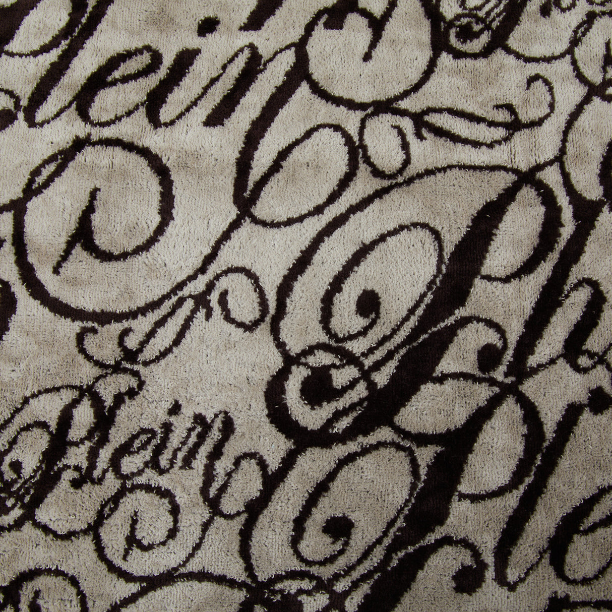 Philipp Plein Telo Bagno Script Moderno in Spugna