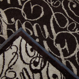 Philipp Plein Telo Bagno Script Moderno in Spugna