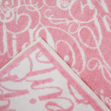 Philipp Plein Telo Bagno Script Moderno in Spugna