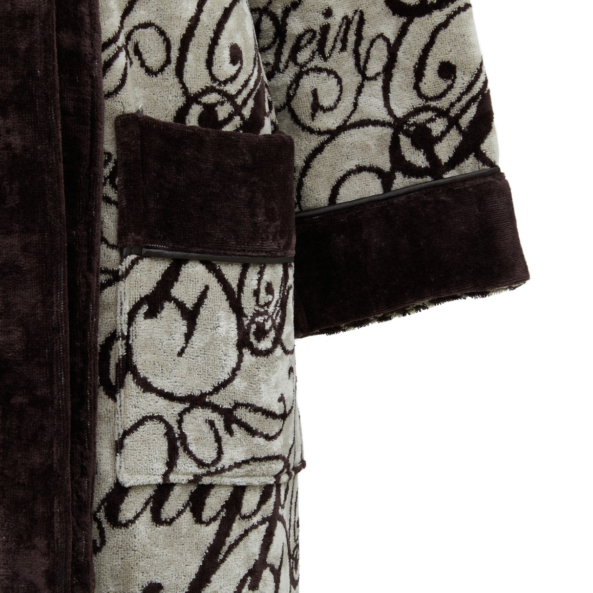 Philipp Plein Accappatoio con Cappuccio Script Moderno in Spugna