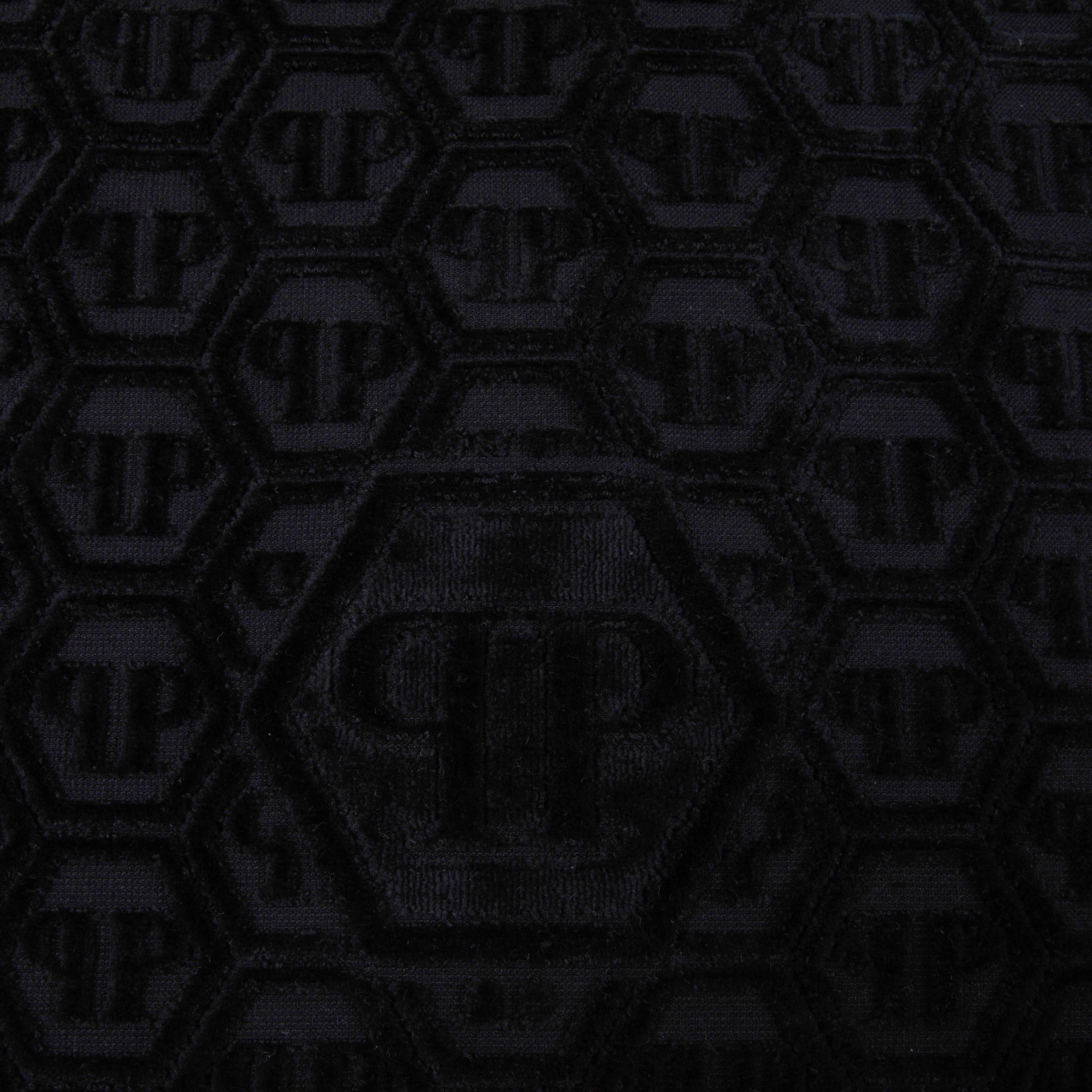 Philipp Plein Telo Bagno Hexagon Moderno in Spugna