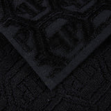 Philipp Plein Telo Bagno Hexagon Moderno in Spugna