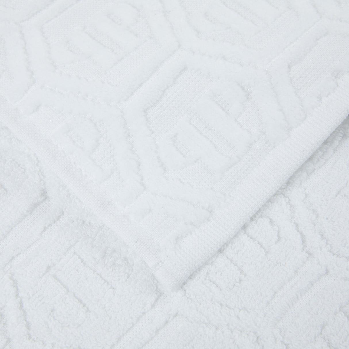 Philipp Plein Telo Bagno Hexagon Moderno in Spugna