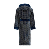 Philipp Plein Accappatoio con Cappuccio Pattern Moderno in Spugna