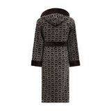 Philipp Plein Accappatoio con Cappuccio Pattern Moderno in Spugna