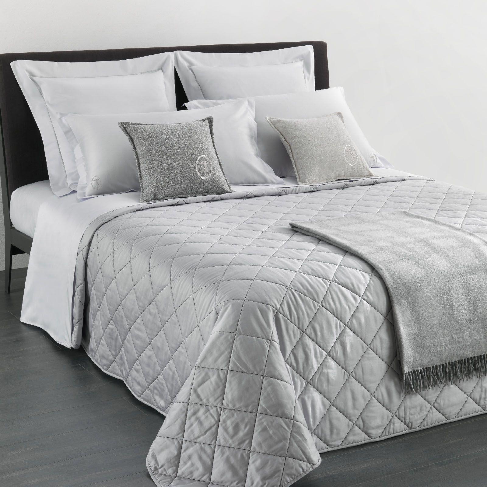 Trussardi Home Copriletto Trapuntato Quilt Matrimoniale Seam Line S300 - Passarelli Biancheria