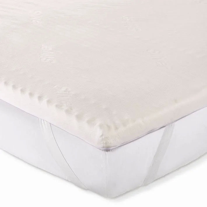 Caleffi Coprimaterasso Topper Memory Ioni d'argento Matrimoniale 2502S150