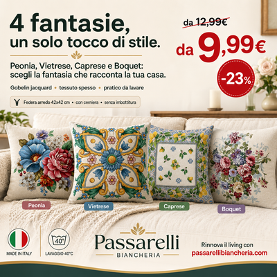 Federa Cuscino Arredo in Gobelin Piazzato