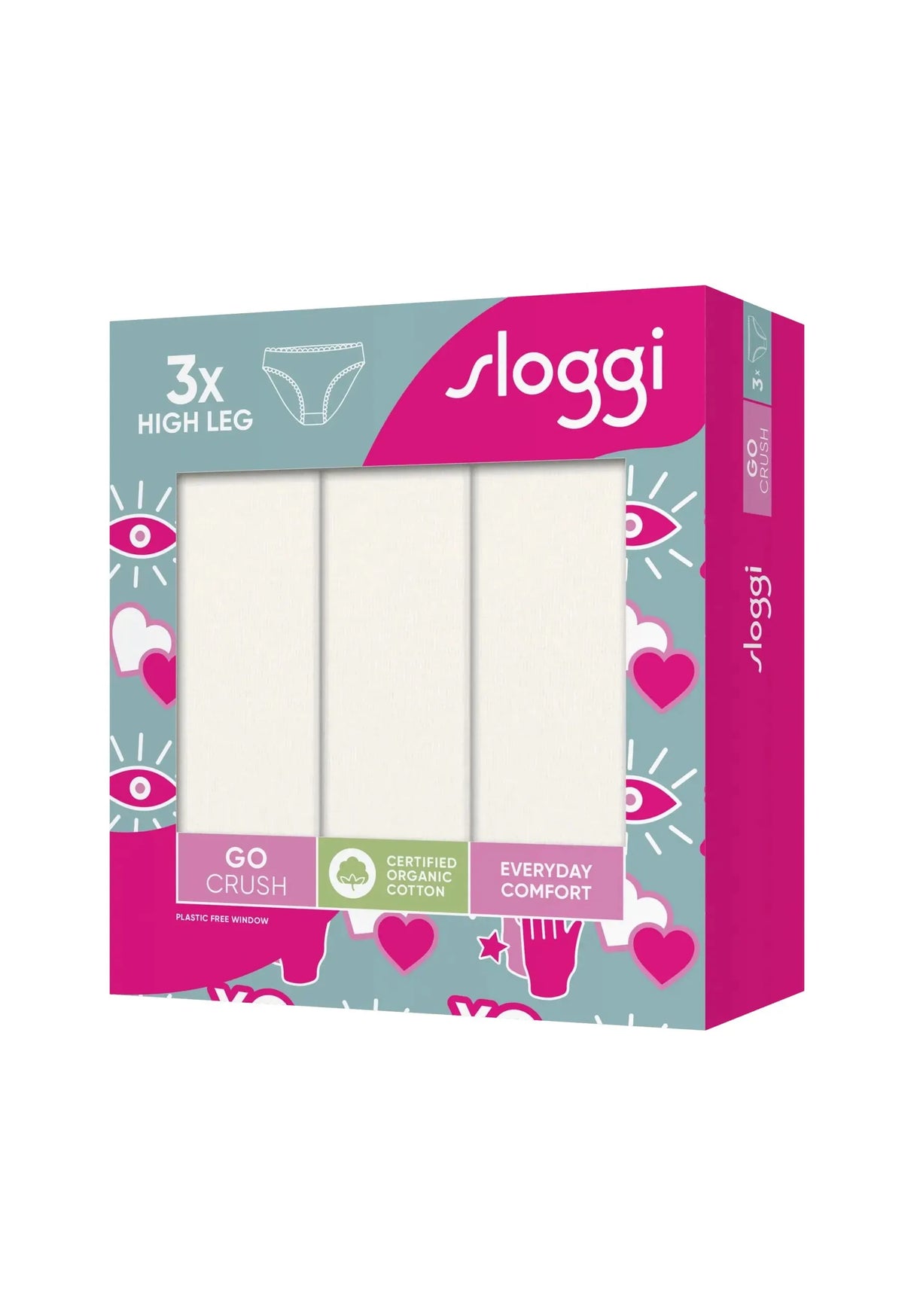 Sloggi Donna Confezione da 3 Go Crush Leg 2509S17