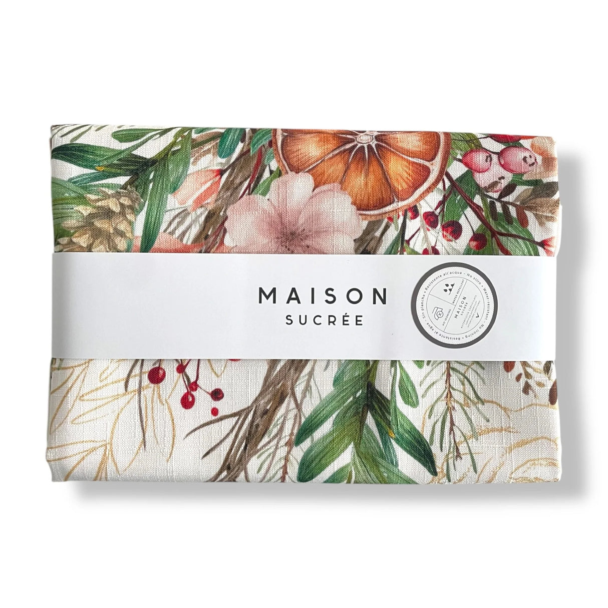 Maison Sucrèe Tovaglia Arancia e Cannella tessuto Korin - Varie Dimensioni