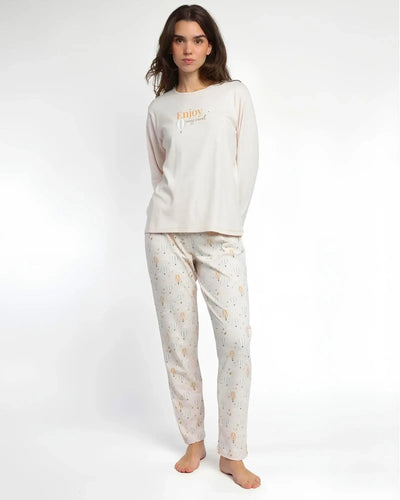 Admas Pigiama da Donna in Caldo Cotone 63589