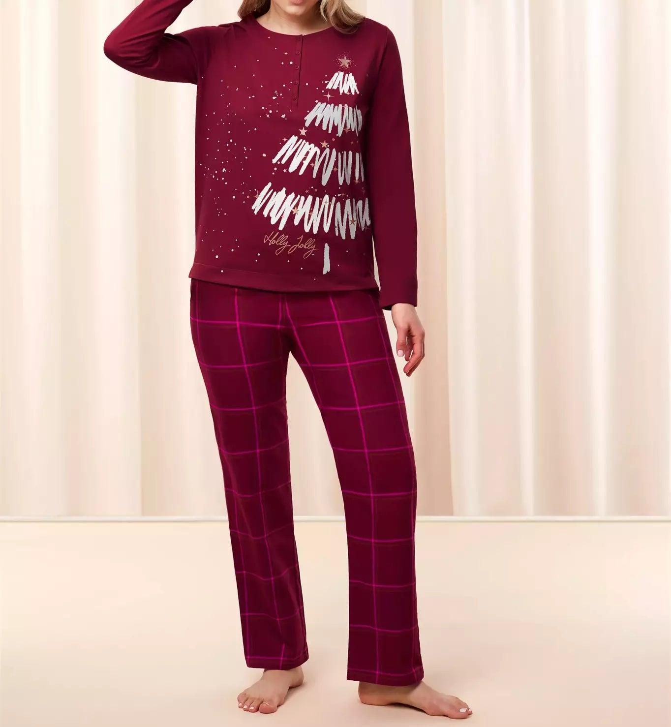 Triumph Pigiama da Donna Winter Moments PK Buttons X Set S50 - Passarelli Biancheria