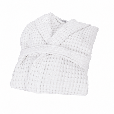 Fazzini Accappatoio con Cappuccio nido d'ape 100% Cotone Nettare