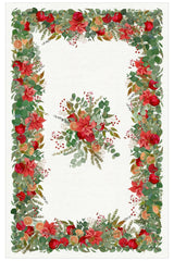 Tessitura Toscana Telerie Tovaglia Natalizia Garland Glee