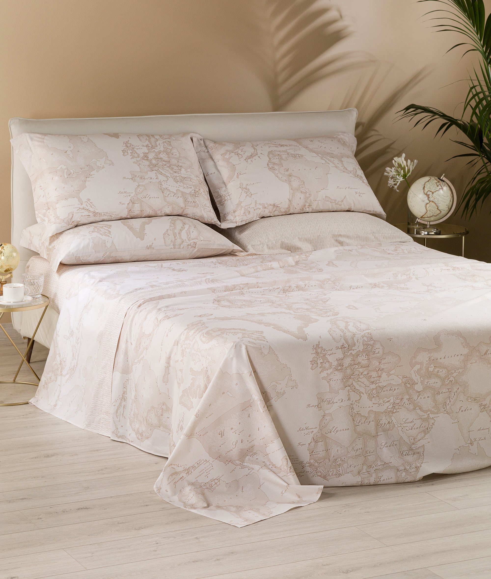 Alviero Martini Geo White Lenzuola Copriletto Matrimoniale 1009670