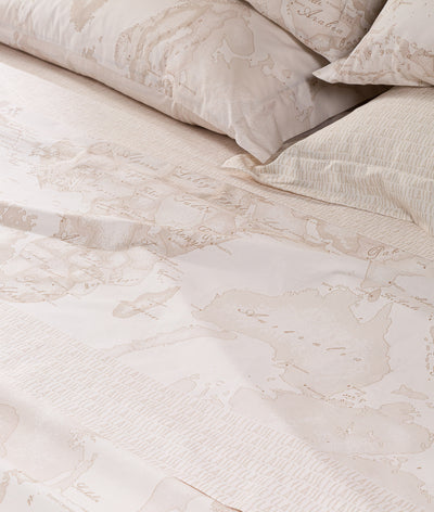 Alviero Martini Geo White Lenzuola Copriletto Matrimoniale 1009670