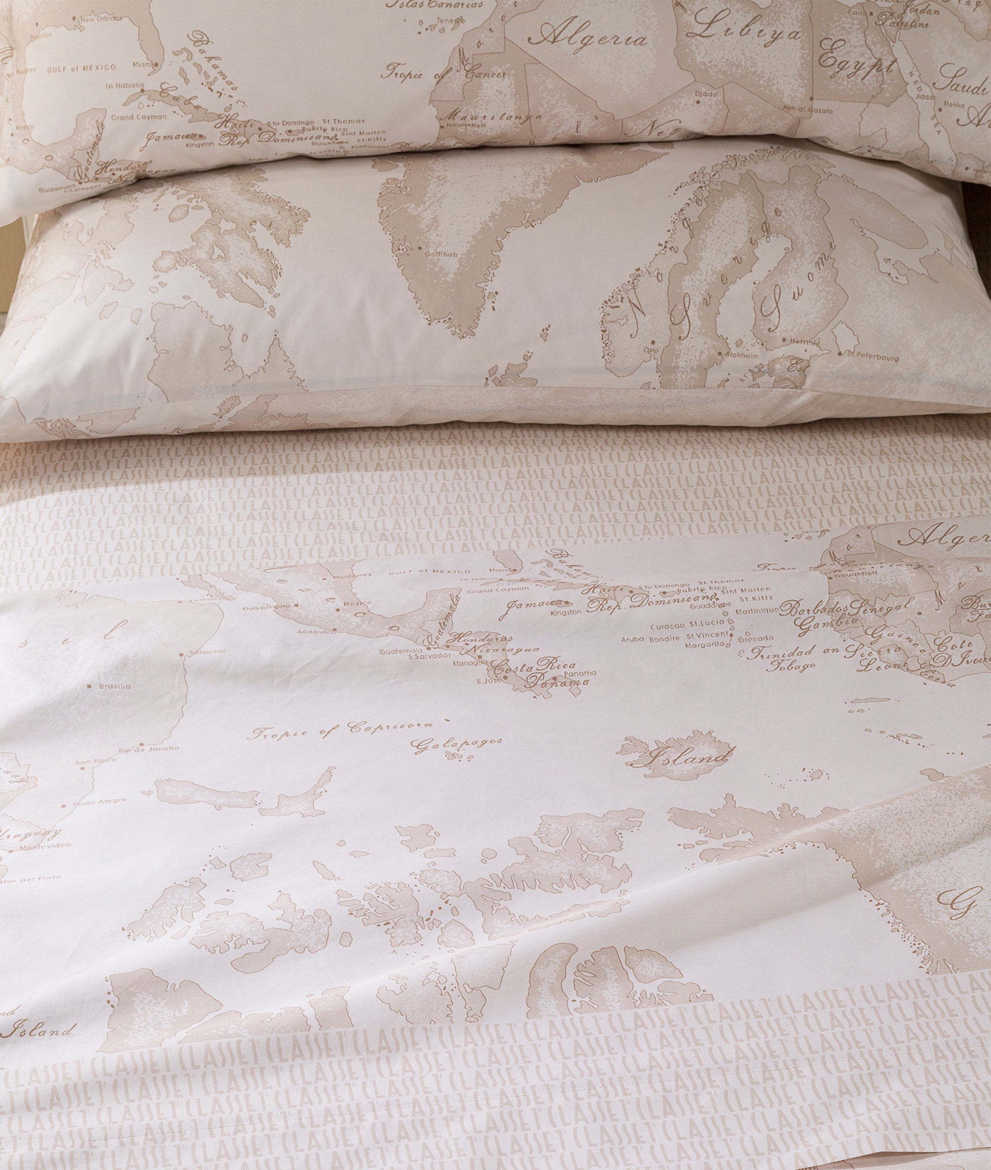 Alviero Martini Geo White Lenzuola Copriletto Matrimoniale 1009670