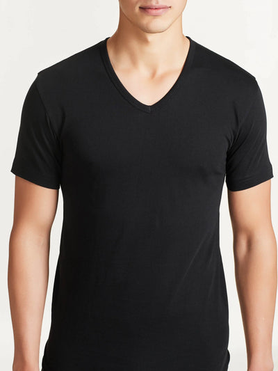Ragno 2 Maglie Intime Uomo Cotone Scollo V Mezze Maniche 601418 S14