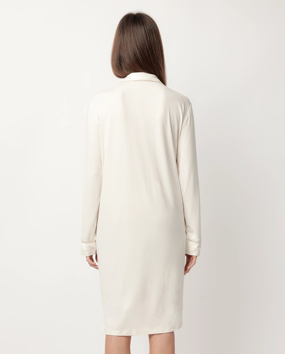 Admas Camicia da notte invernale Donna in Caldo cotone aperta 61440 2510S22